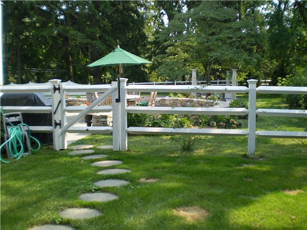 Diamond Post and Rail and Privacy Fence in Darien, CT